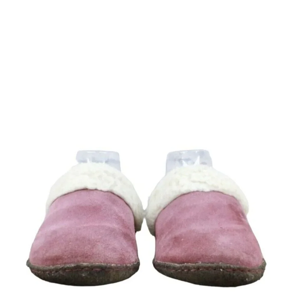 SOREL Nakiska Pink Suede Fleece Lined Slide Slippers Size 8 - Picture 3 of 9